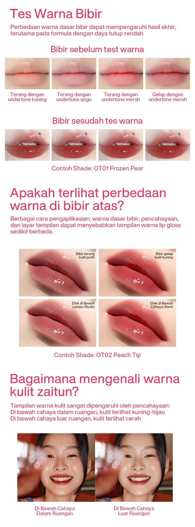 INTO YOU One Shot Lip Tint Glossy Water Finish Ringan Tahan Lama Tidak Transfer Bibir Lembap Natural