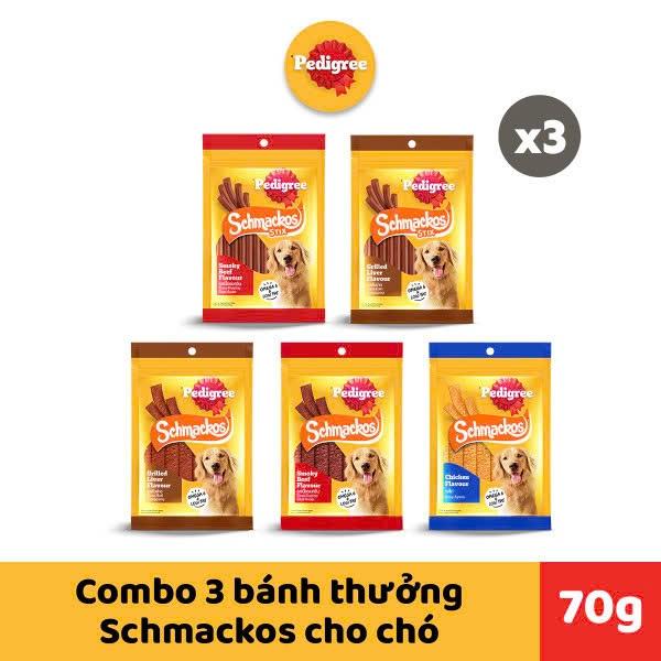 TOP Pedigree Schmackos Bánh thưởng cho chó 70g