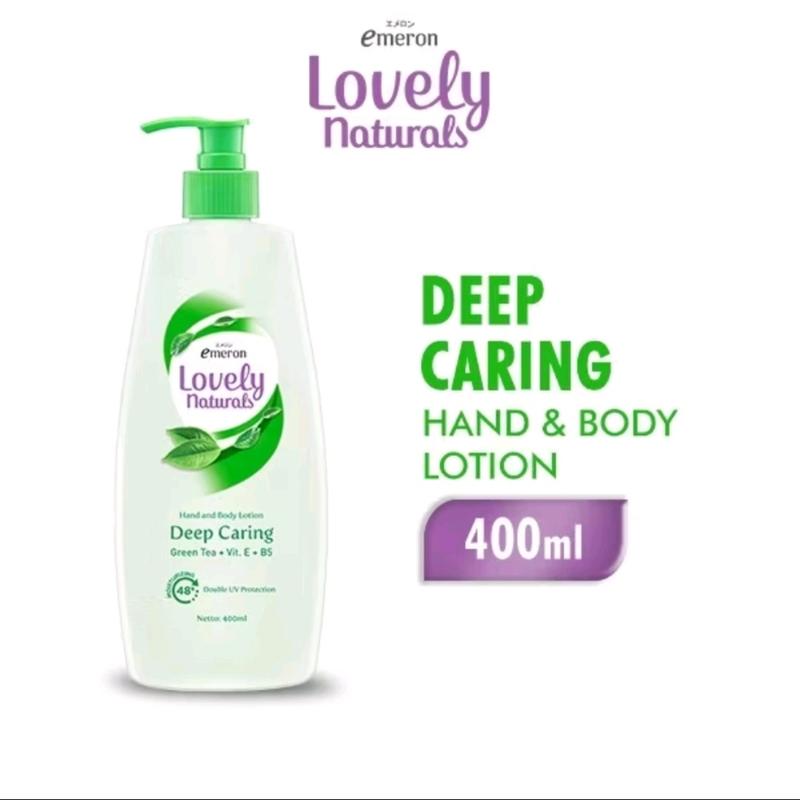 Emeron Lovely Natural Hand and Body Lotion 400ml - Melembapkan Mencerahkan Kulit Tubuh 3