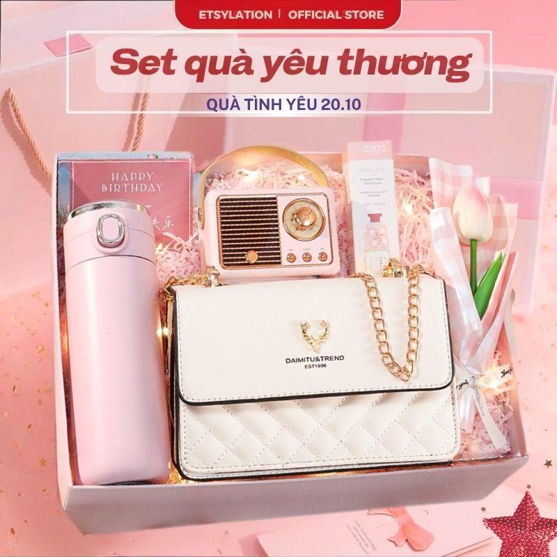  Quà Valentine Tặng Bạn Gái Trọn Bộ Túi Da Pink Leather & Phụ Kiện Siêu Xinh - IV Pink Leather Tặng Vợ Bạn Gái Người Yêu Hộp Quà Sang Trọng Cao Cấp Thiết Kế Tinh Tế 14 Phiên Bản Chính Hộp Quà Anh Em Chọn Kĩ 