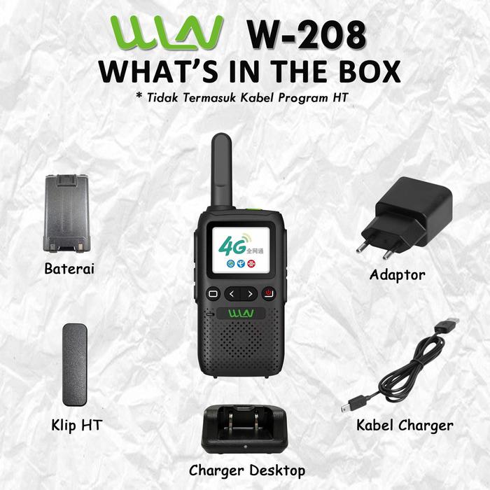 Gambar HT WINLAN WLN W-208 / HT POC SIM CARD / HT GSM 4G + Charger Desktop dari WINLAN WLN INDONESIA Kota Administrasi Jakarta Pusat Tokopedia