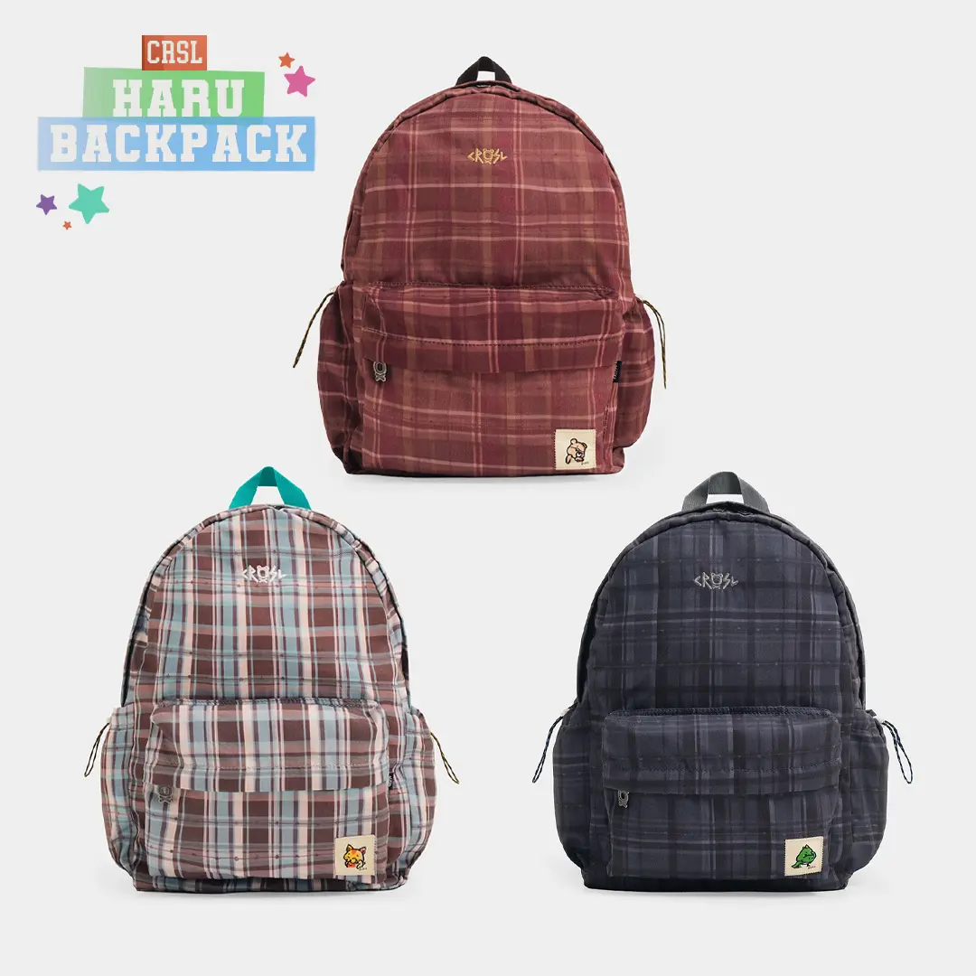 CRSL Haru Backpack | Ransel Kampus Sekolah | Tas Laptop Gendong Unisex Pria Wanita | Bagpack