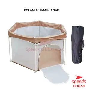 Kolam Mandi Lipat Anak Playpen Lipat Bayi Mainan Anak Portable Pagar Jaring Net SPEEDS 067-9