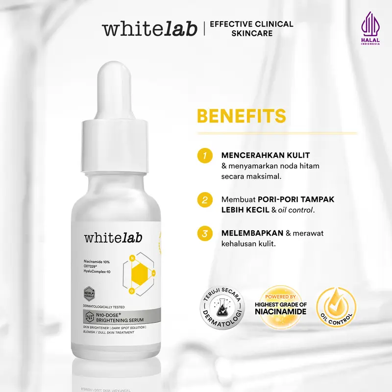 [MAHARAJASP] - Whitelab [UPGRADE] N10-Dose+ Brightening Serum Niacinamide 10% - Mencerahkan Muka 2