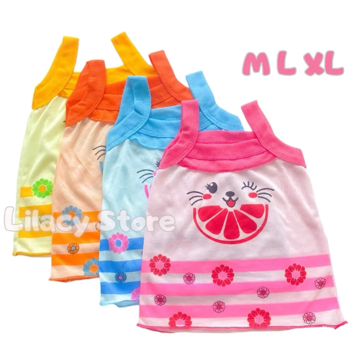 12 PCS SINGLET ANAK MATA / KAOS DALAM ANAK CEWEK LUCU / TANKTOP ANAK PEREMPUAN GROSIR Katun