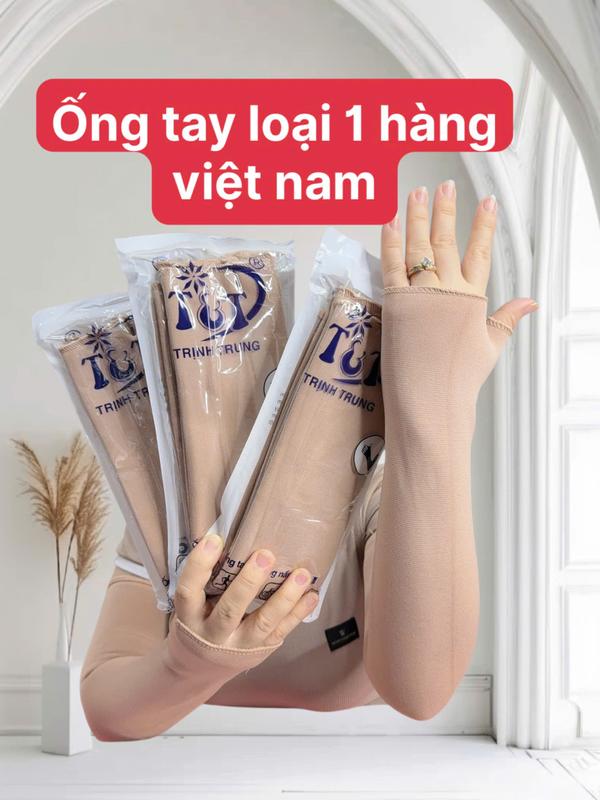 3 đôi - Ống Tay Chống Nắng ống tay ủ kem - Găng Tay giữ ấm -đa năng vải dệt dày hàng việt nam tránh tia UV Cotton Thun Ong Voi