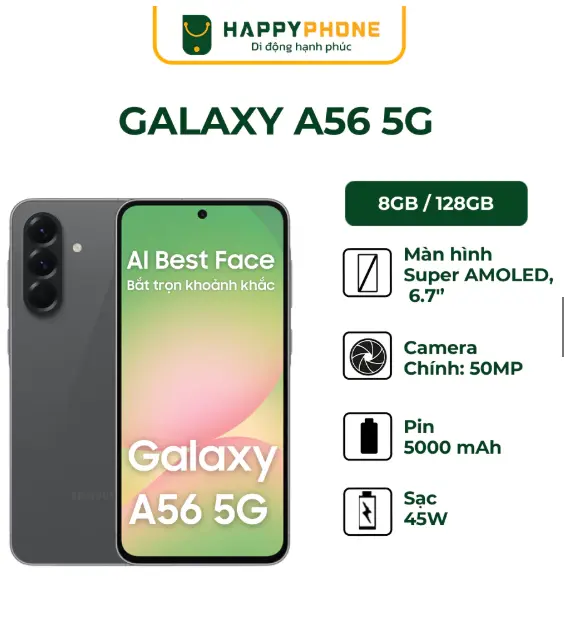 Điện thoại Samsung Galaxy A56 5G - Hàng Chính Hãng, Nguyên Seal | BigBuy360 - bigbuy360.vn Điện thoại Samsung Galaxy A56 5G - Hàng Chính Hãng, Nguyên Seal | BigBuy360 - bigbuy360.vn