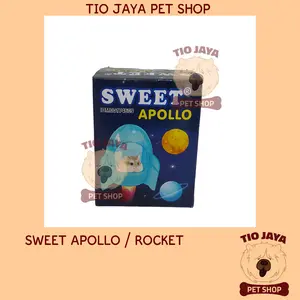 SWEET APOLLO/ROCKET TEMPAT MANDI HAMSTER BENTUK ROCKET