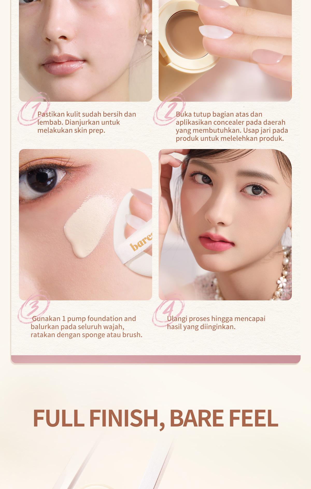 BNB barenbliss Bloomatte Stay Confident 2-in-1 Foundation | Foundation & Concealer, Tahan Lama 16 Jam, Waterproof & Sweatproof, Natural-Matte Finish, SPF 50 PA+++ BNB barenbliss Bloomatte Stay Confident 2-in-1 Foundation | Foundation & Concealer, Tahan Lama 16 Jam, Waterproof & Sweatproof, Natural-Matte Finish, SPF 50 PA+++