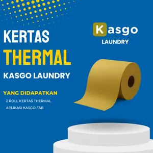 Kertas Struk Thermal Kasir Laundry Lengkap Siap Pakai Hasil Cetak Jelas Full Fitur