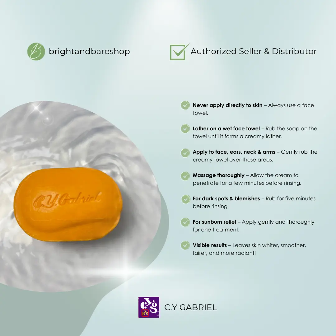 CY Gabriel Papaya soap 135g exfoliating and whitening soap brightening soap  effective whitening soap good for dark spots FDA Approved GMP Certified -  TikTok Shop Philippines