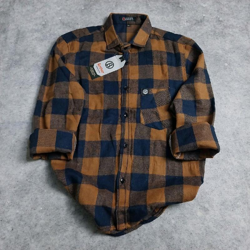Kemeja Flanel Anak Lengan Panjang Cowok Cewek Umur 6-13 Tahun Motif Kotak Kotak Bestsseller Fashion 6