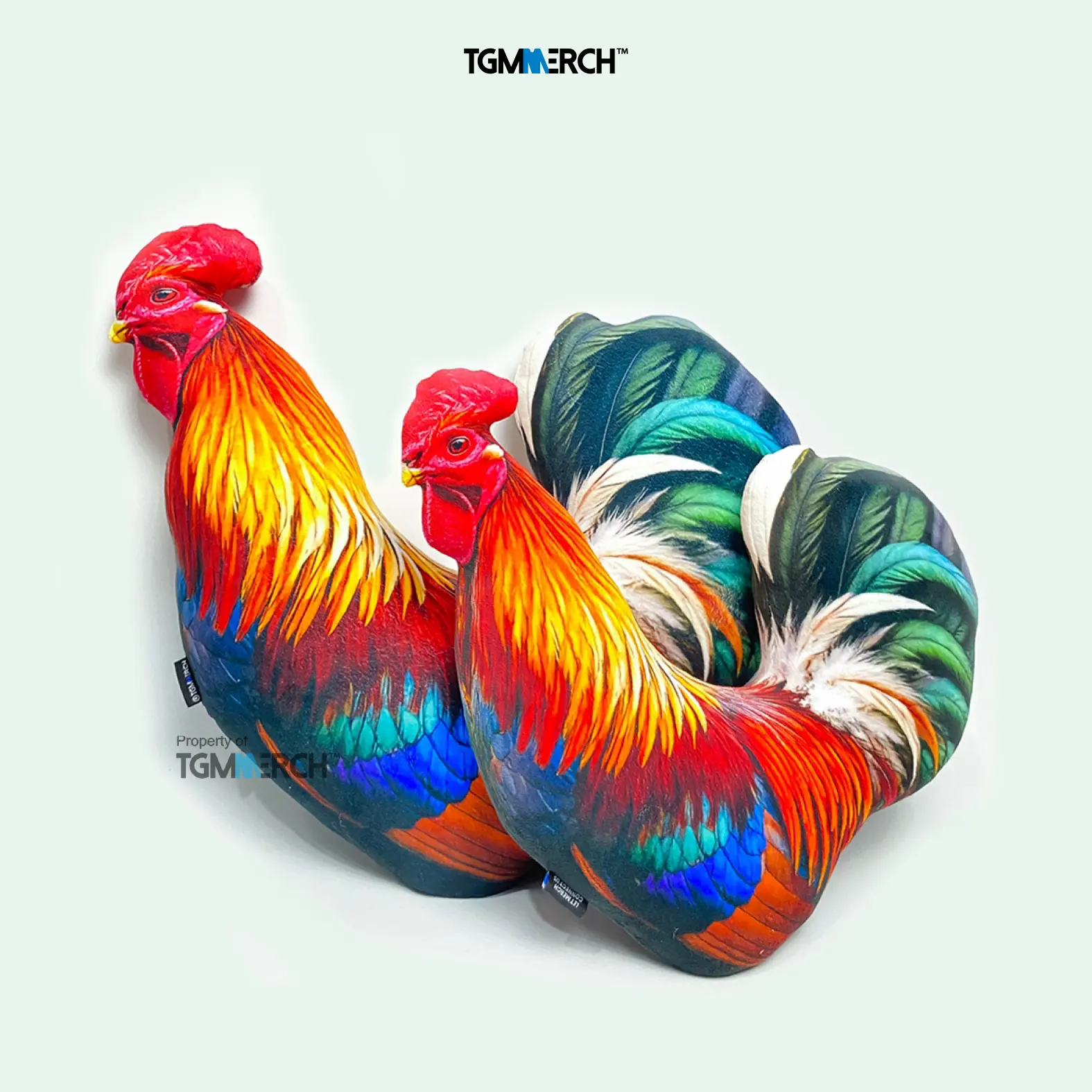 TGM MERCH - Bantal Boneka Motif Ayam Jago
