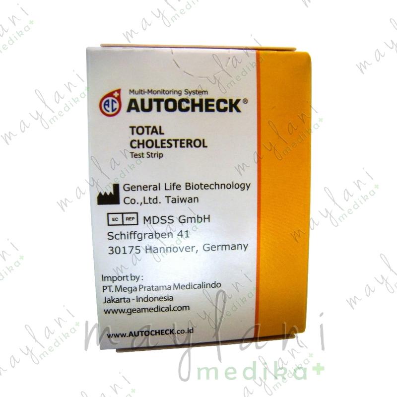 Autocheck Test Strip Cholesterol Auto Check Tes Strip Kolesterol Stik Refil 4