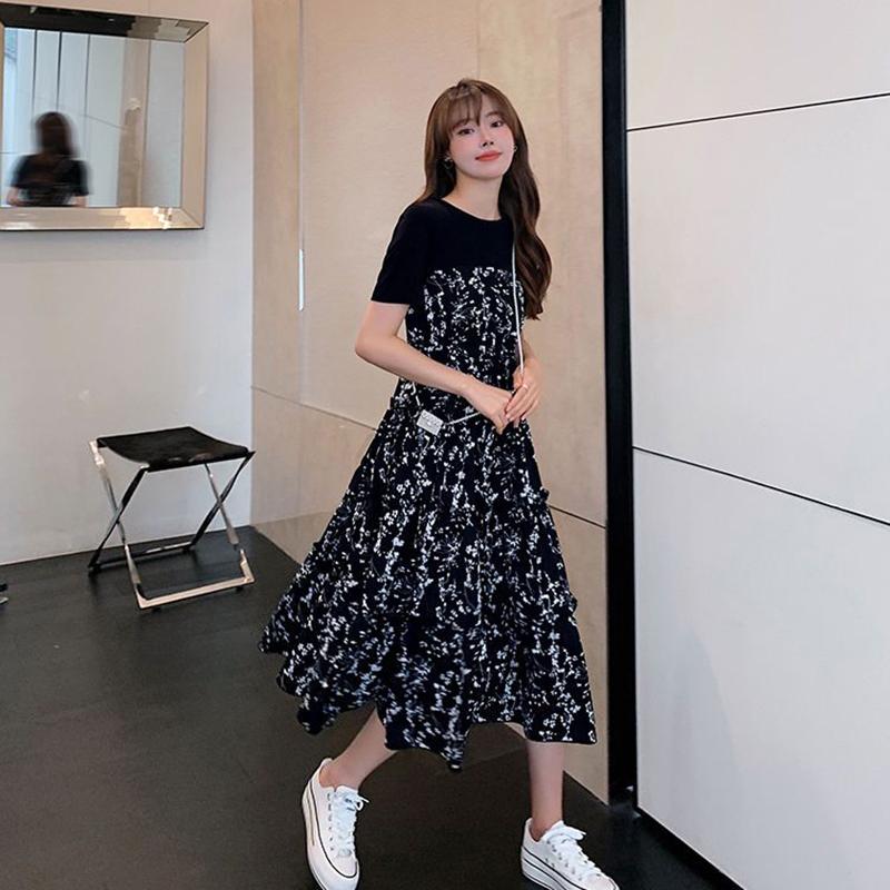 Product Introduction of Women's Summer Dress Mid-Length Floral Printed Boho Casual Daily Chiffon Dress 14