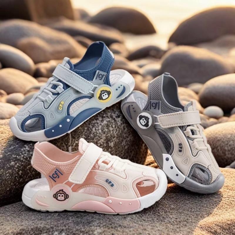 Dép sandal bít mũi giày Rọ dành cho bé trai bé gái chất liệu đế cao su mềm êm chân size 25 - 36