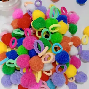 10 PCS IKAT RAMBUT LUCU/IKAT RAMBUT ANAK/IKAT RAMBUT POM POM