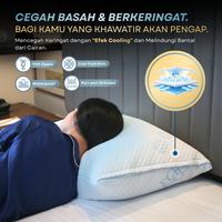 Gambar DDPillow Cooling Waterproof Pillow Protector / Pelindung Bantal Dingin Anti Air / Cool Tech - Bantal 50x70  dari ddpillow Kota Administrasi Jakarta Barat 4 Tokopedia