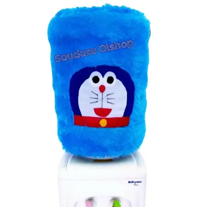 Cover galon air karakter doraemon bulu rasfur