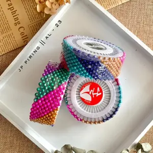 [5 piringan] jarum pentul hijab/jahit stainless isi 200pcs