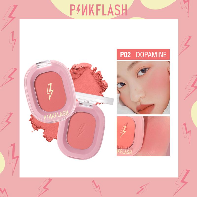  Phấn Má Hồng Có Sắc Tố Tự Nhiên Pinkflash # OhMyHoney Phấn Đánh Phấn Mềm Có Bút Bắt Sáng Và Tạo Khối Trang Điểm Mặt 