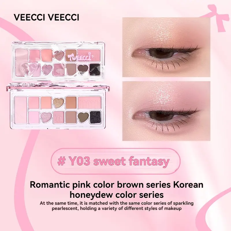 VEECCI Velvet Fantasy 11-Shade Eyeshadow Palette | Matte & Pearl