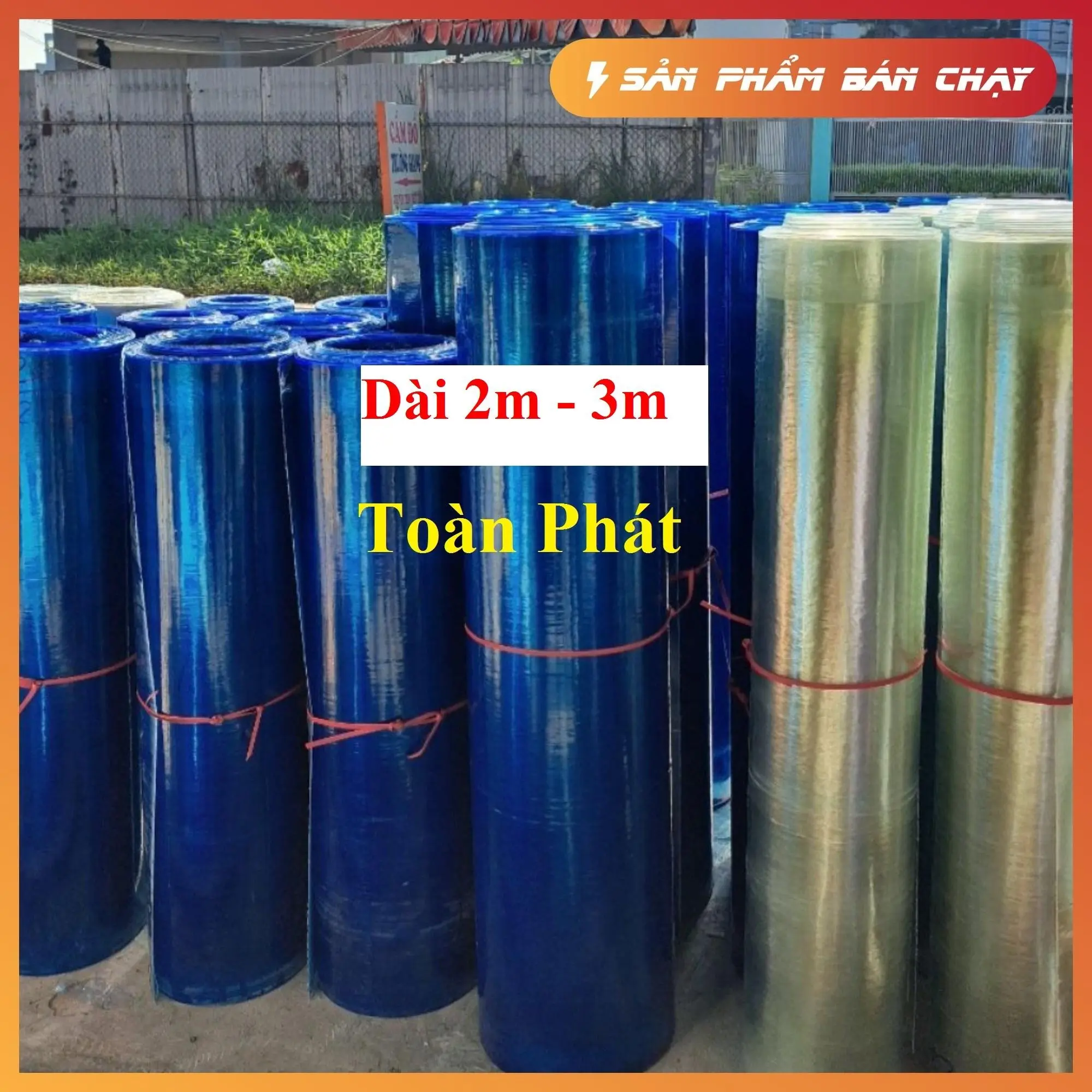 ( Dài 2m - 3m) Tôn nhựa phẳng lấy ánh sáng che mưa che nắng chất lượng