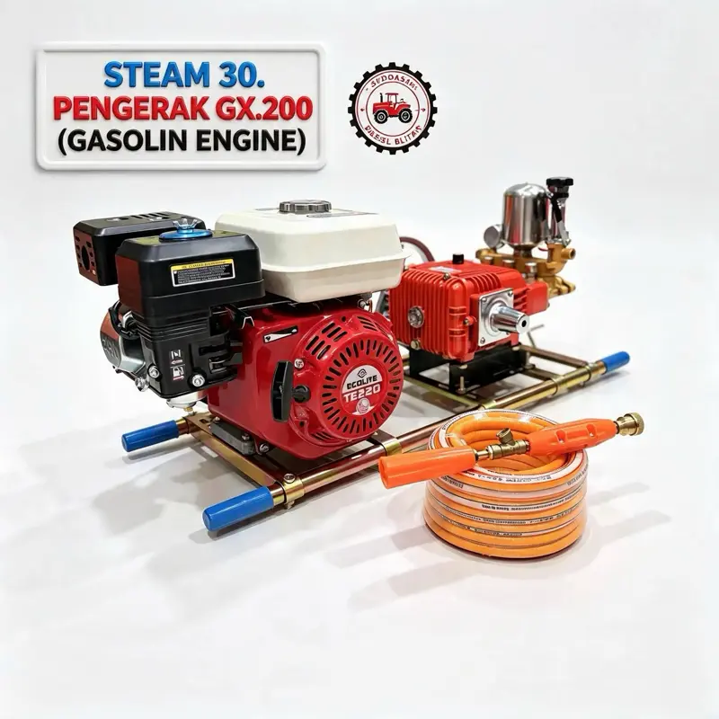 STEAM MESIN CUCI POWER SPRAYER TSC-30/MS-30 (CHINA)/170F-SOLAR/DINAMO 3/4HP/GX-200-BENSIN