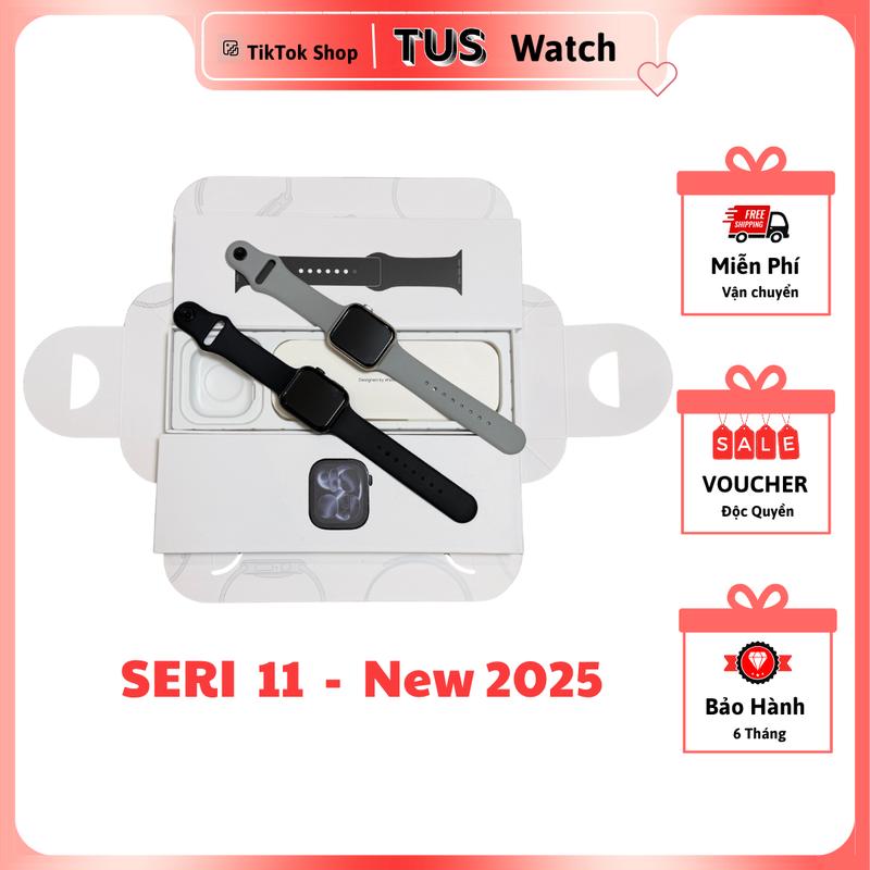 Đồng Hồ Thông Minh Seri 11 - New 2025 Nghe Gọi 2 Chiều Nhận Thông Báo Nội Dung Tin Nhắn Theo Dõi Bài Tập Nghe Nhạc Trò Chơi Đồng Hồ Dành Cho Nam Và Nữ