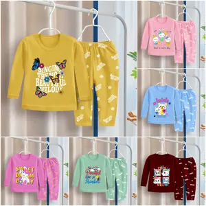 Setelan Anak Perempuan Lengan Panjang Umur 1-5 Tahun - Fashion Katun Parsel Baju Celana