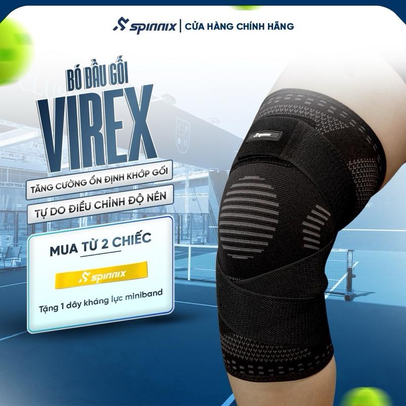 Spinnix Bó Gối Thể Thao Virex Có Đai Cố Định, Tăng Cường Độ Ổn Định, Đồng Hành Khi Vận Động, Phù Hợp Cho Nhiều Hoạt Động Như Pickleball, Chạy Bộ, Bóng Chuyền, Bóng Đá,...