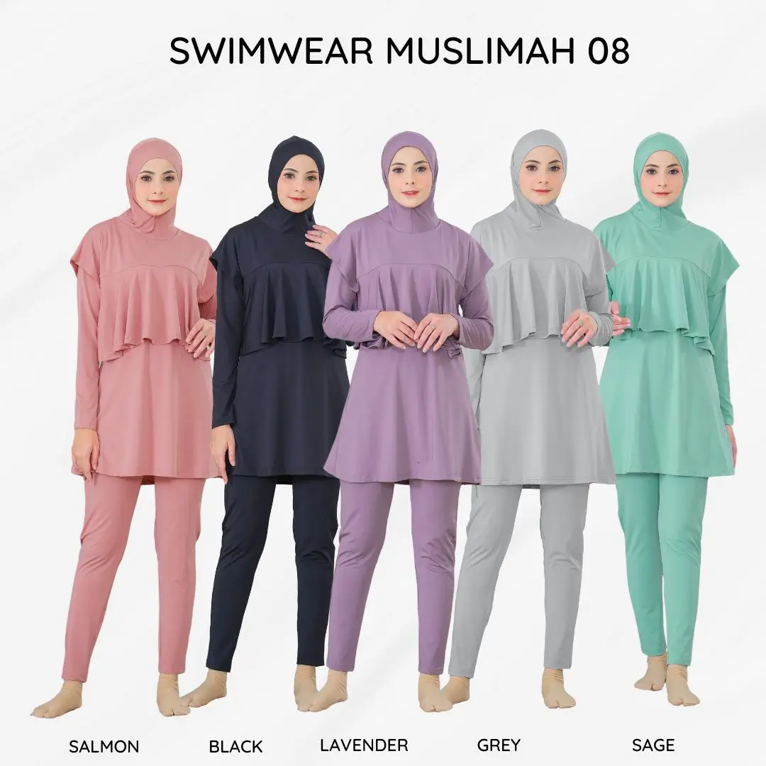 Swimwear 08 Baju Renang Muslimah Menutup Dada Syari