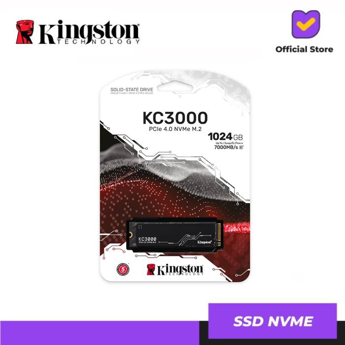 Gambar Kingston KC3000 1TB | 1024GB PCIe 4.0 NVMe M.2 SSD dari Lezz Computech Kota Administrasi Jakarta Utara Tokopedia