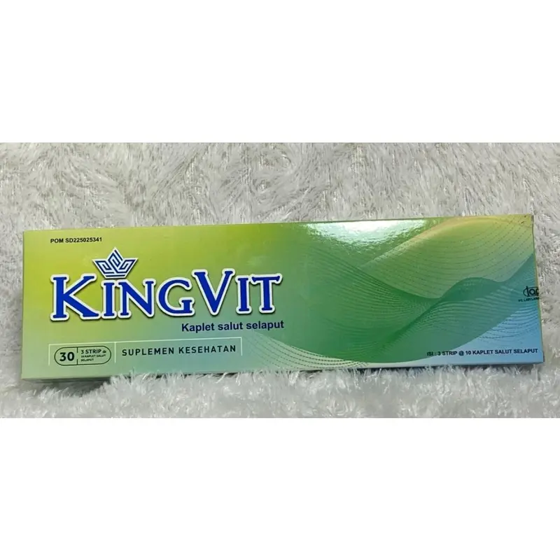 Kingvit Box 30 Kaplet Vitamin Penyubur Kandungan - Promil Untuk Pria/Kesehatan Pria Acid Folic 1