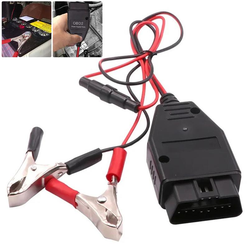 Product Introduction of Automotive Battery Replacement Tool For 12V Car Memory Saver Connector OBD2 Cars Diagnostic Auto Emergency Power Supply Cables 19