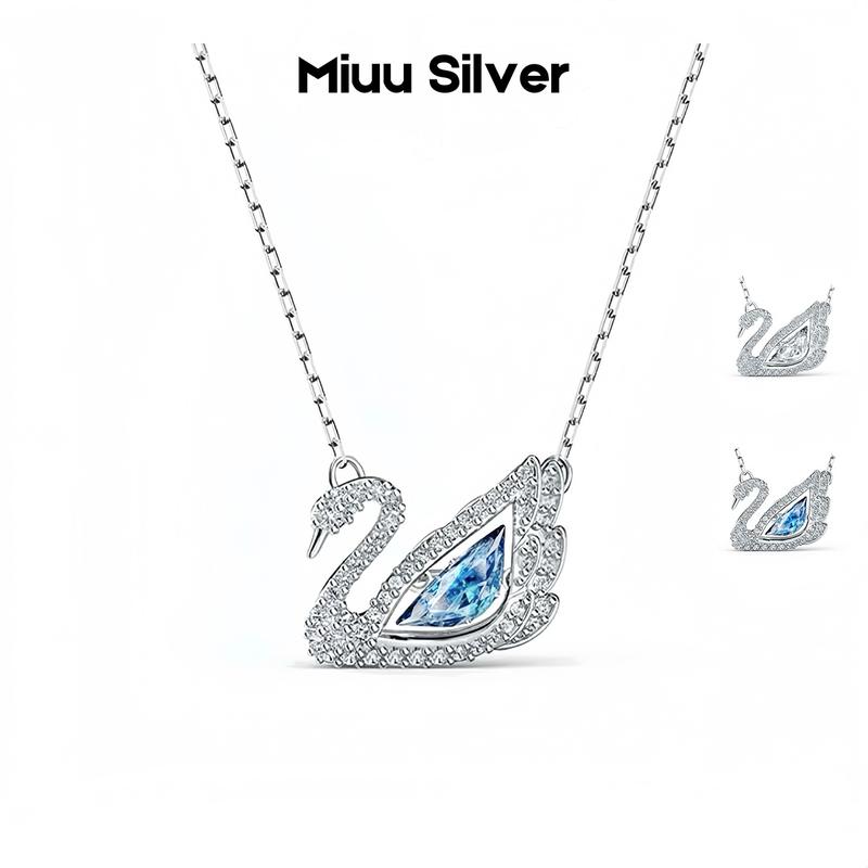 Dây chuyền bạc nữ thiên nga Miuu Silver vòng cổ nữ Lumier Swan