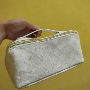 U-Living Tas Make Up Washbag Tas Kosmetik Ins Organizer Travel Bahan PU Premium TM00X