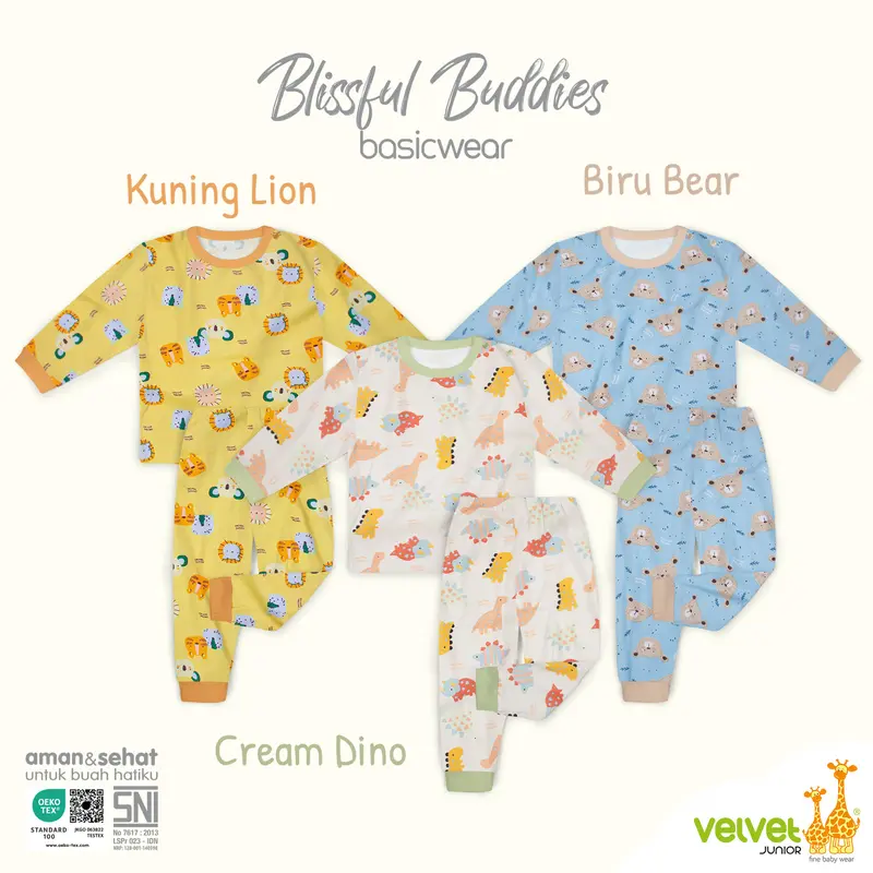 Velvet Junior - Size XL - Stelan Oblong Lengan Panjang Celana Panjang 6