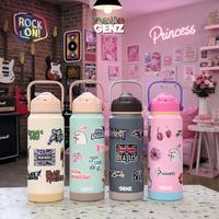 Gambar Tumbler BUBS Aesthetic Genz 710ml Botol Minum Stainless Steel Tahan Panas Dingin Vacuum BPA Free Include Stiker - CHARCOAL, BAND HOLOGRAM dari genzaesthetic Kota Bekasi 1 Tokopedia