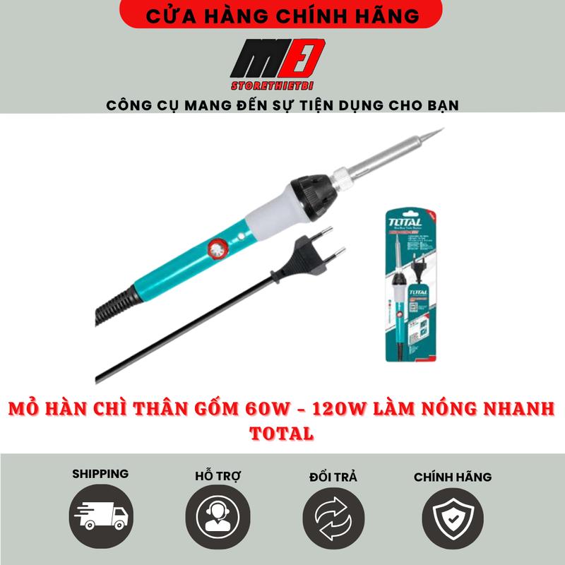  Mỏ Hàn Chì Thân Gốm Điều Chỉnh Nhiệt 60W - 120W Total   Làm Nóng Nhanh 