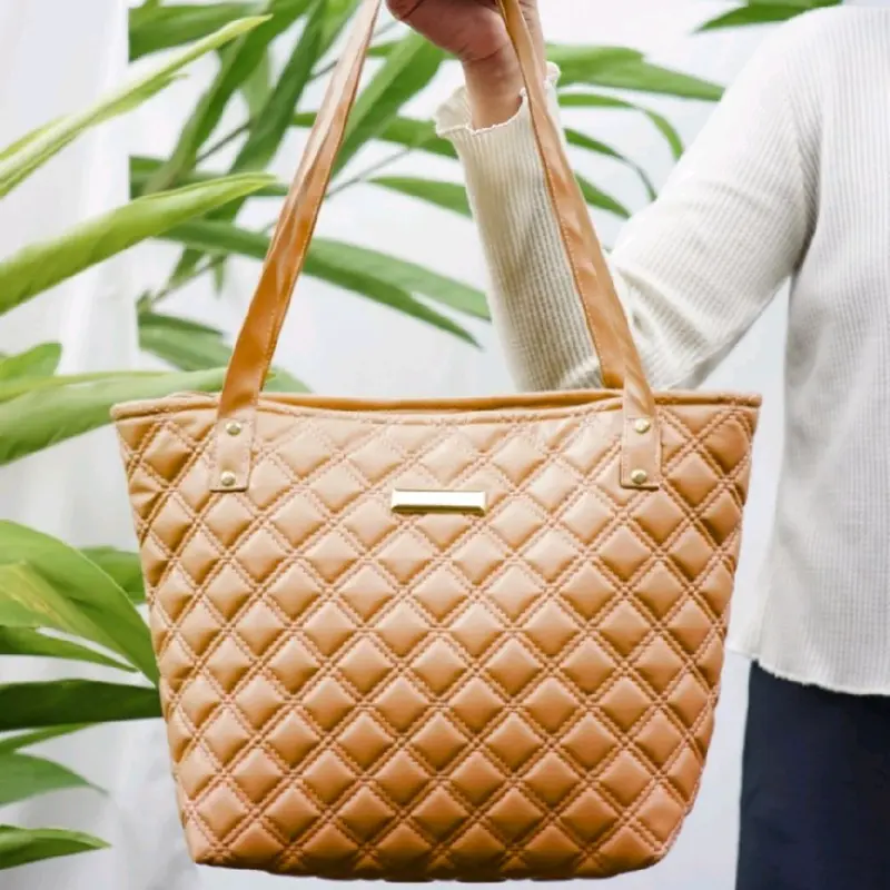 TOTEBAG TOTE BAG TAS WANITA KULIAH KANTOR KULIT SINTETIS KEKINIAN CANTIK LUCU -  TOTEBAG REYNA - 5