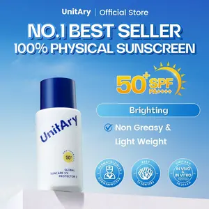 [Kulit Kombinasi][IN VIVO & NON COMEDOGENIC TESTED]UNITARY Global Suncare Physical Sunscreen 50ml UV Protector SPF 50+ PA++++Mixed Skin Non-Acne Glowing Sesuaikan Keseimbangan Air dan Minyak,Wajah Kusam Mudah Diserap[Hassle-free Formula & Breathable]