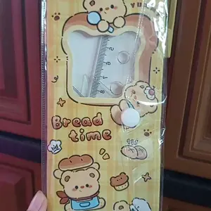 Penggaris Set 4 Pcs Butter Bear Ruler Panjang 20cm Busur Segitiga Alat Tulis Sekolah S-AT040
