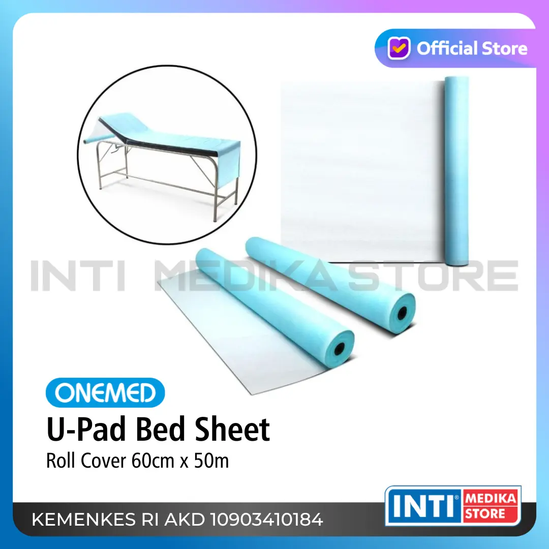 ONEMED - U-Pad Bed Sheet Roll Cover 60cm x 50m | Perlak Kasur Underpad