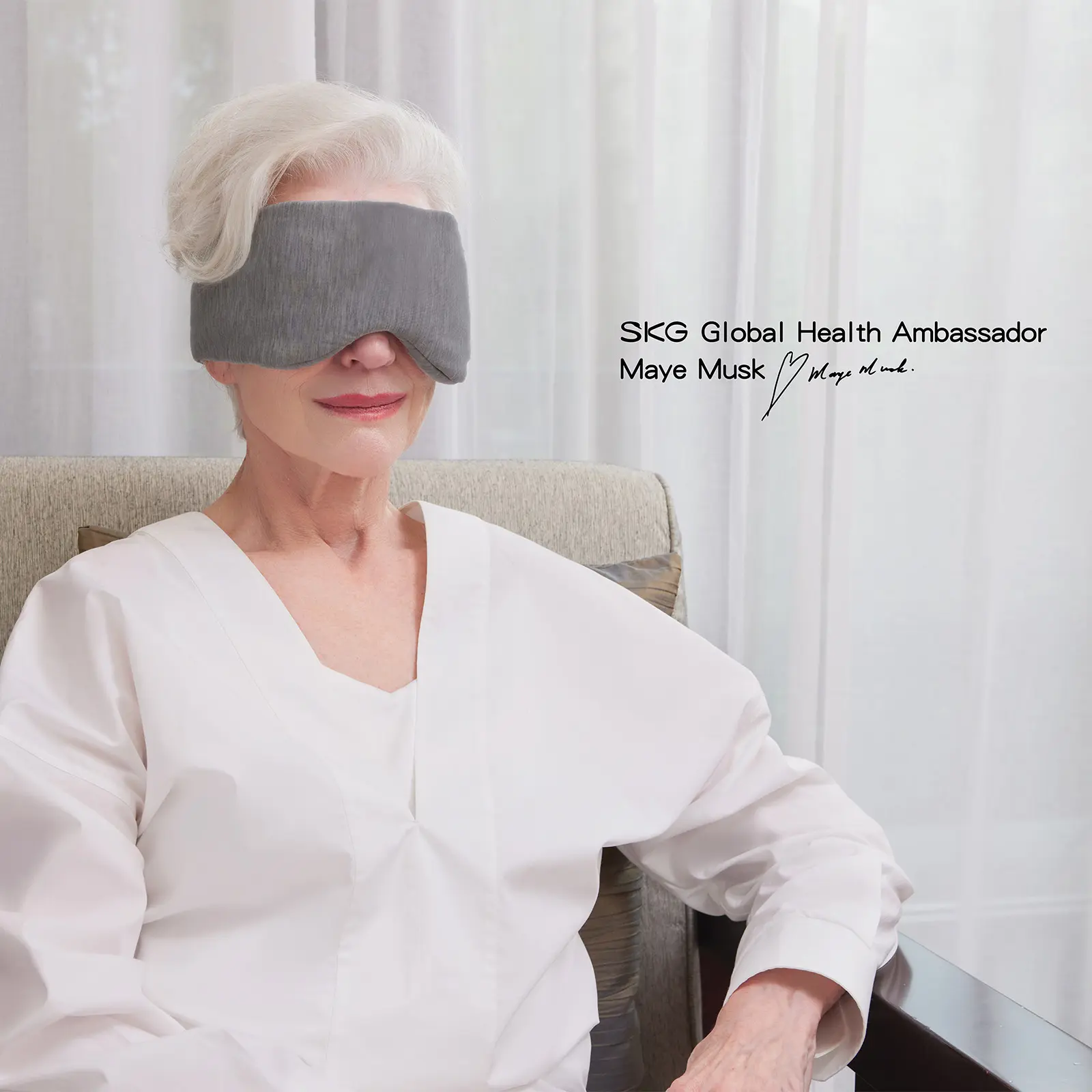 SKG Restore Sleep Mask - 100% Light Blocking Sleep Eye Mask for Men Women, Soft Modal Fabric, Stays in Place During Sleep, Large Size with Wide Width, for Sleep/Travel/Rest/Workshift