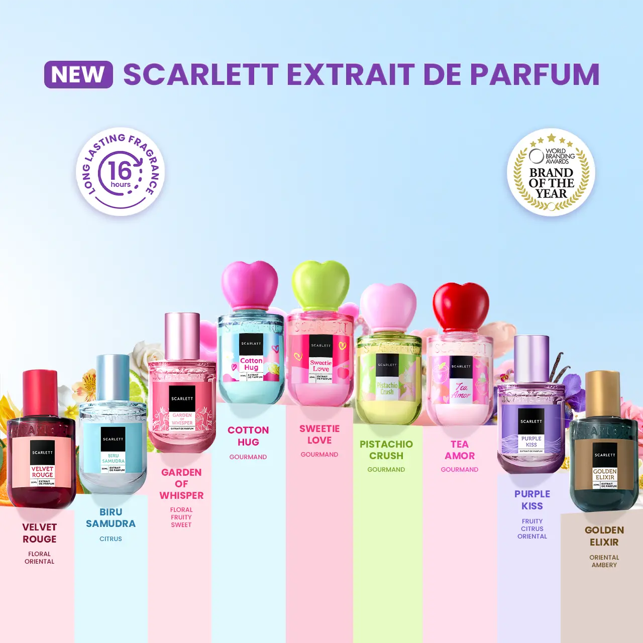 【PROMO】SCARLETT Extrait De Parfum 30ml Wangi Tahan Lama - Best Seller - Unisex - Parfum Wanita - Wangi Mewah