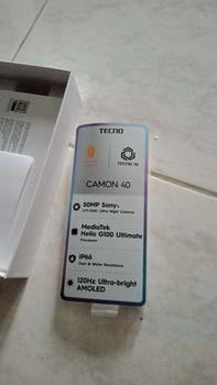 Product Review of [FlashSnap] TECNO CAMON 40 - 8+8GB*/256GB, 50MP Sony + 8MP Ultra Wide Camera, 32MP Front Camera, 120Hz AMOLED, IP66, 5200mAh+45W, Garansi 12+1 Bulan from 𝐊**𝐄 1