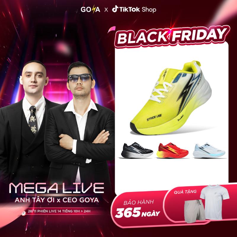   CEO GOYA x ANH TÂY ƠI  Giày Thể Thao Chạy Bộ Goya Strides 3 Năm 2025 - Công Nghệ X2 Strides Max Giúp Đệm Êm Thoáng Khí Bứt Phá Trên Mọi Khung Đường Hoàn Hảo Cho Nam Nữ Đi Bộ Sneaker Tập Chạy Bộ Tập Thể Dục 