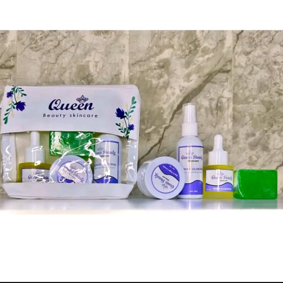 Queen Beauty Skincare Original free kapas memutihkan dan mengglowingkan wajah Sensitive Glowing