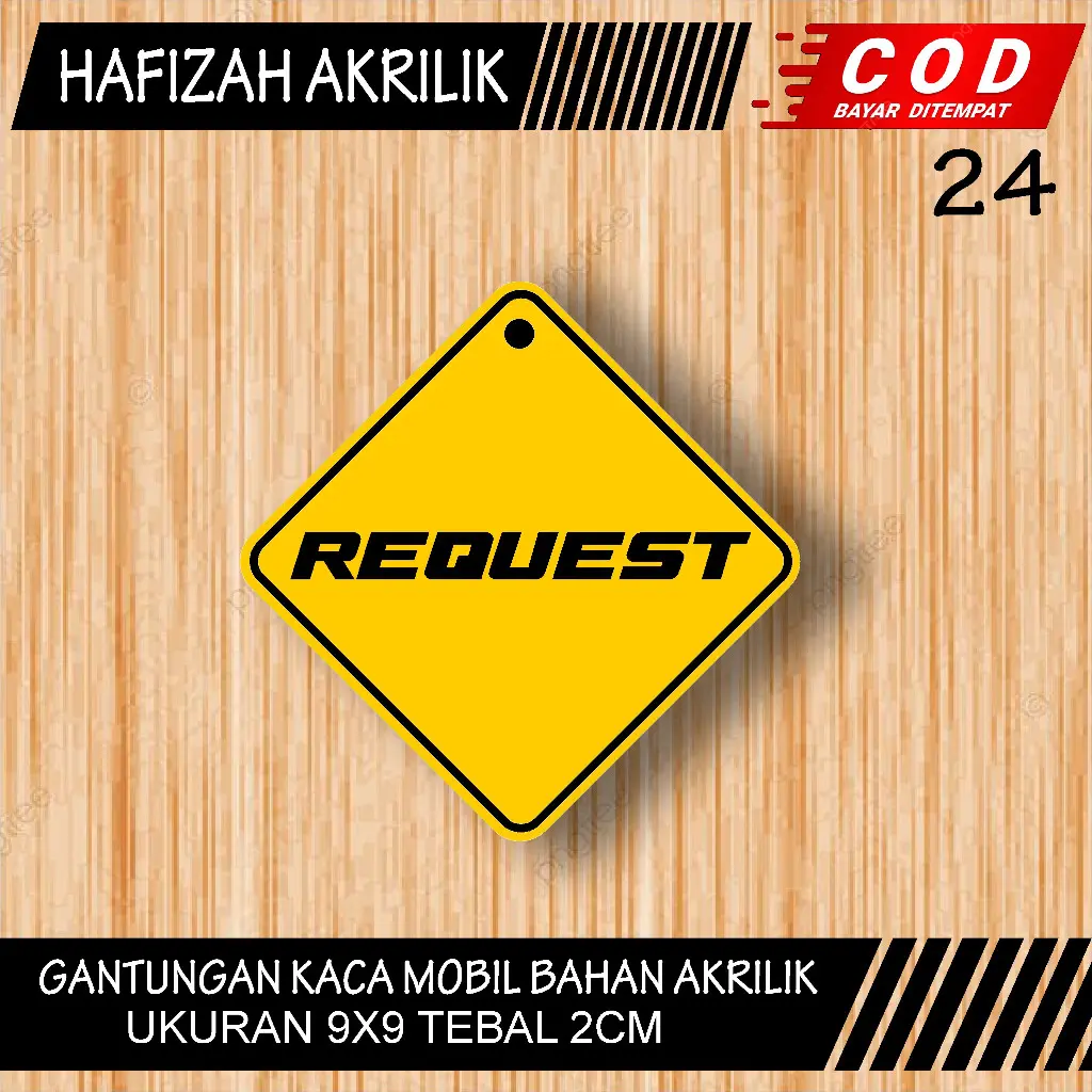 (COD)GANTUNGAN KACA MOBIL DAN TRUK BEBAS REQUEST FOTO DAN TULISAN
